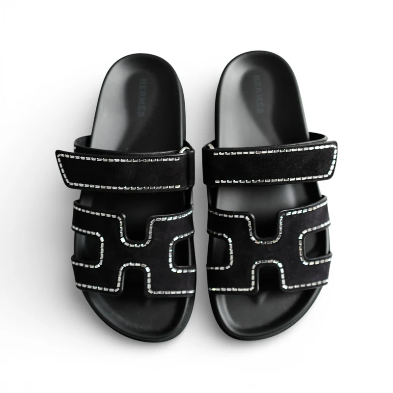 blue Suede Noir Rhinestone