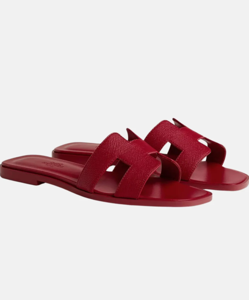 hermes-oran-sandals-epsom-calfskin-roseframboise-front