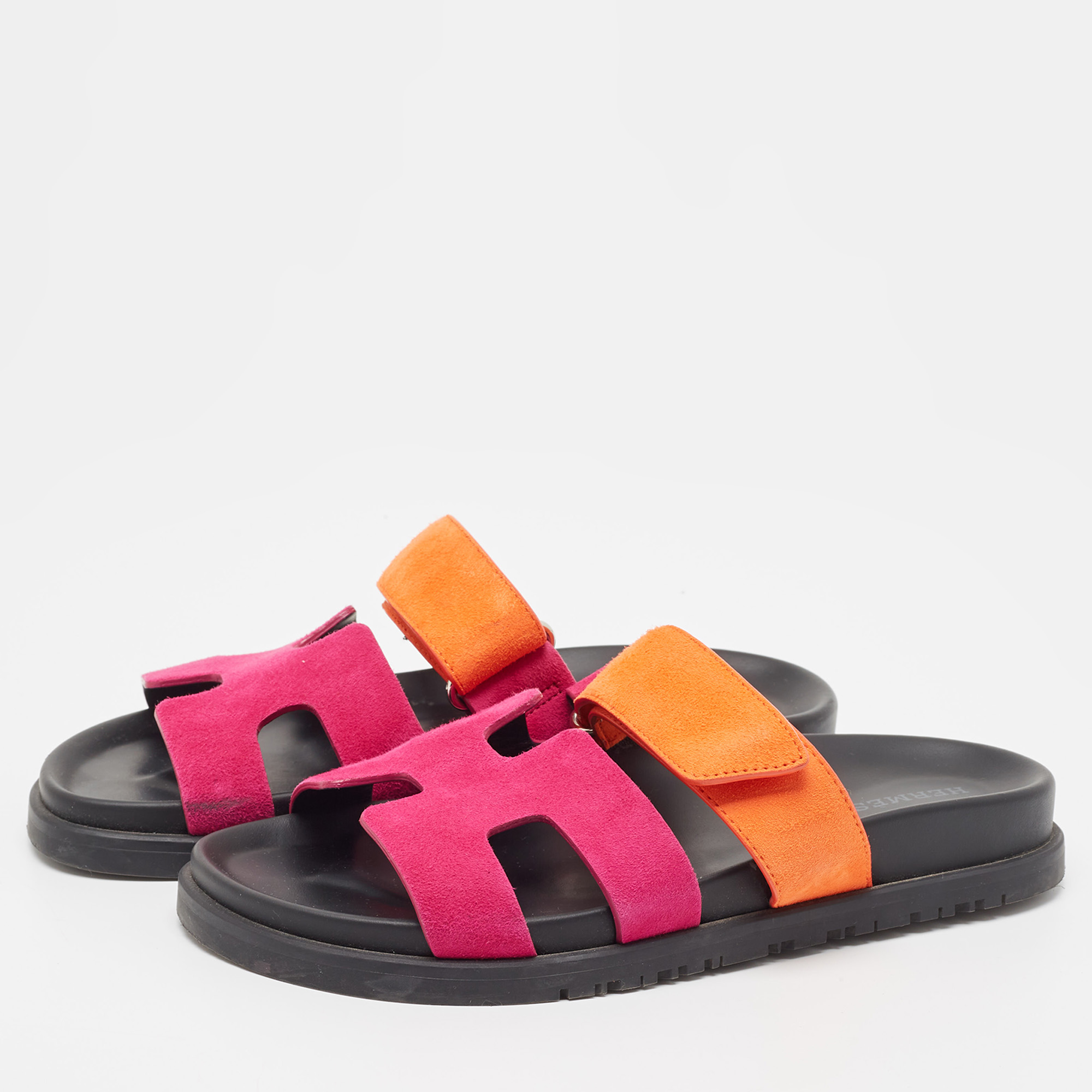 Pink/Orange Suede Chypre - Image 2