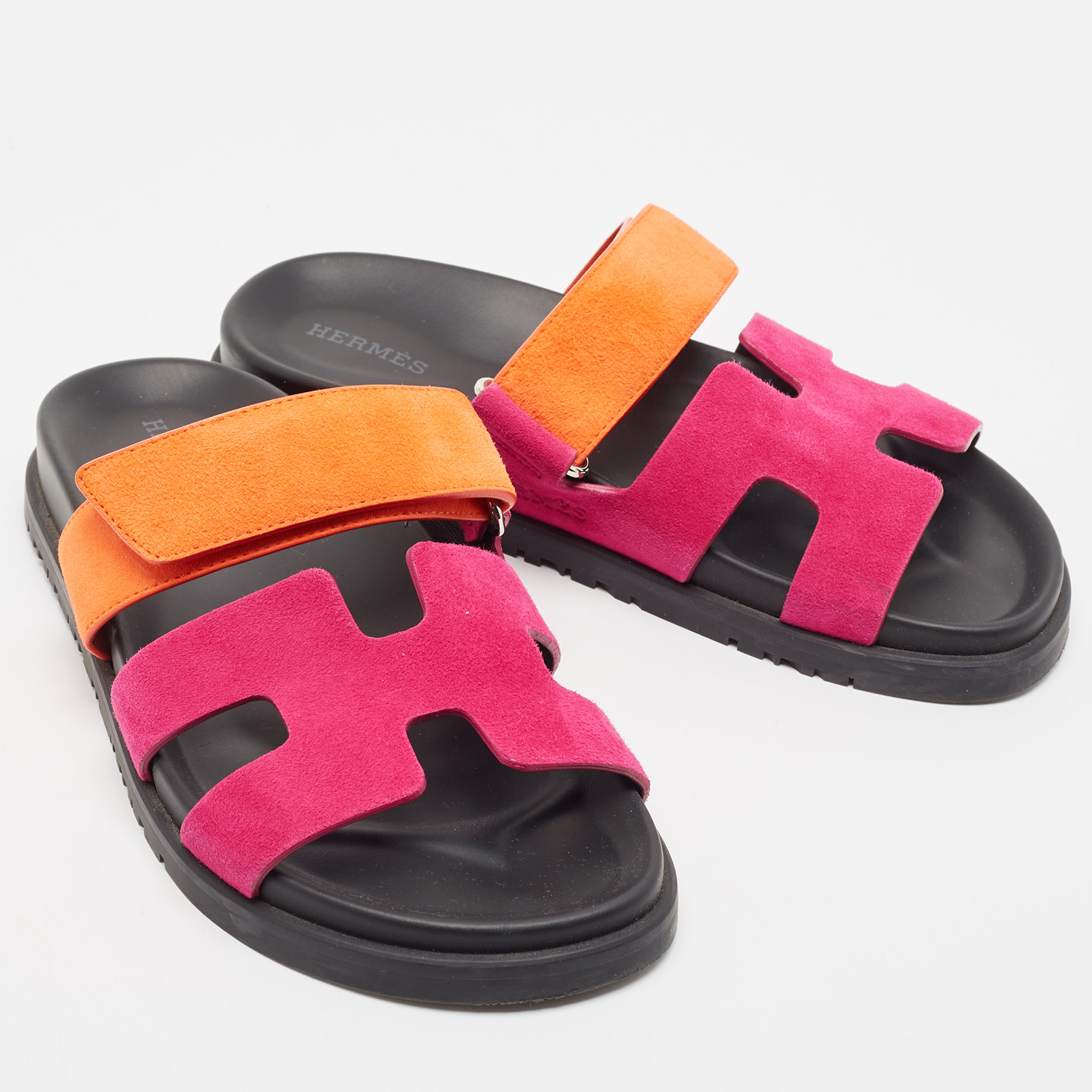 Pink/Orange Suede Chypre